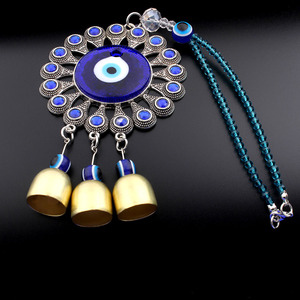 Ojos hogar colgante ornamento vida árbol demonio ojos viento carillón campana venta al por Mayor turco azul ecológico amor Feng Shui cristal - Product Image 2