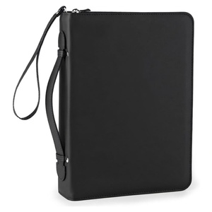 Housse de transport zippée pour <span class=keywords><strong>Bible</strong></span> pour femmes, étui de protection en cuir premium avec logo personnalisé et dragonne amovible - Product Image 2