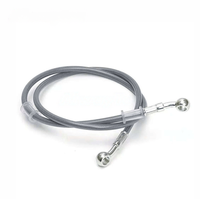 Manguera de Freno Trenzada de Acero Inoxidable, Manguera de Control Hidráulico para Motocicleta, Línea de Embrague de Acero para Automóvil, Color Personalizado, Conector Banjo