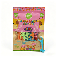 Kinderen Kleurrijke Schattige Dieren Ecologisch Biologisch Afbreekbare Schone Kinderen Tandenstokers Tandfloss COOLFEEL FP09 Fruit Smaak