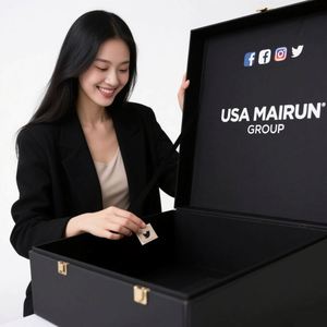 Caja de Regalo de Cartón Rígido Plegable de Lujo de Alta Gama con Logotipo Personalizado al por Mayor, Cierre Magnético, Forro de Esponja, Laminación Mate - Product Image 2