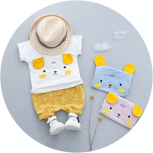 Petits enfants <span class=keywords><strong>dessin</strong></span> <span class=keywords><strong>animé</strong></span> body enfants t-shirt chemise personnalisée impression et uniforme scolaire pantalon vêtements de plongée - Product Image 3