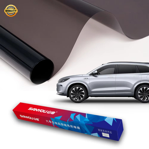 100% Bloqueo UV Nano Cerámica 7.63% VLR 20.00% VLT Película de ventana ultra-negra Aislamiento térmico Inhibe <span class=keywords><strong>Solar</strong></span> - Product Image 1