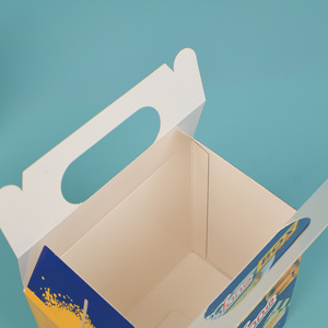 Boîte en carton pliable biodégradable avec logo personnalisé, emballage <span class=keywords><strong>jetable</strong></span> en gros pour gâteaux, biscuits, cookies, beignets - Product Image 3