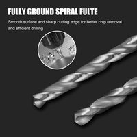 HSS M2 M35 M42 Cobalt 5% 8% Foret hélicoïdal à revêtement parallèle pour le forage de métaux en acier inoxydable DIN338 à grande vitesse