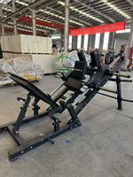 Machine à Squat Inclinée à 45 Degrés Power X Commercial, Charge par Plaques, Dossier Incliné, Acier Robuste, Équipement de Gymnastique pour les Jambes