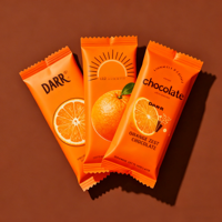 Emballage personnalisé et impression de logo, petit sachet de barre protéinée, emballage de sachet scellé à l'arrière