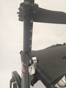 シート付き超軽量カーボンファイバーローラーウォーカー、高齢者向けの高さ調節可能な折りたたみ式ローリングウォーカー - Product Image 4