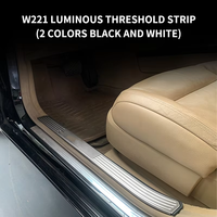 Seuil de porte de haute qualité avec éclairage pour Mercedes-Benz W221, accessoires intérieurs pour voiture, Classe S