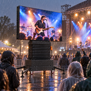 Écran LED extérieur P5 économique sur roues, réutilisable pour spectacles musicaux, concerts en plein air de petite taille, événements musicaux communautaires, location - Product Image 3