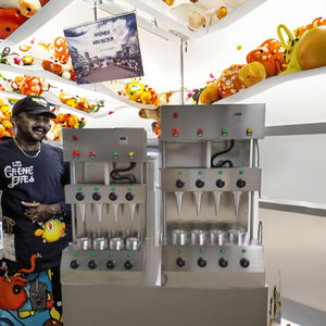 Máquina para Hacer Conos <span class=keywords><strong>de</strong></span> Helado Crujientes <span class=keywords><strong>de</strong></span> Acero Inoxidable, Máquina para Hacer Conos <span class=keywords><strong>de</strong></span> Pizza, Formador <span class=keywords><strong>de</strong></span> Hojaldre, Máquina para Hacer Conos <span class=keywords><strong>de</strong></span> Masa, Máquina para Hacer Pizza - Product Image 3