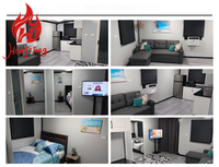 Maison mobile Tiny House 3 4 chambres à coucher Maisons préfabriquées pliables 20 pieds 40 pieds Maison conteneur extensible de luxe