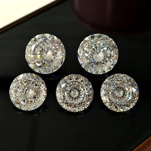 Circonia Cúbica Blanca, Corte Redondo Tipo Nido de Pájaro, Gema Sintética Suelta para Joyería - Product Image 4