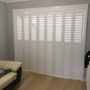 Fenêtre coulissante sur rail personnalisée pour intérieur, porte française pliante à double battant, volets de style plantation pour la décoration - Product Image 3