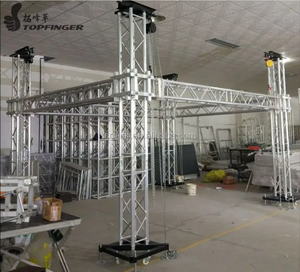 Système d'éclairage de toit en treillis portable pour l'extérieur Scène en aluminium Forme personnalisée Installation rapide Conception modulaire TUV - Product Image 1