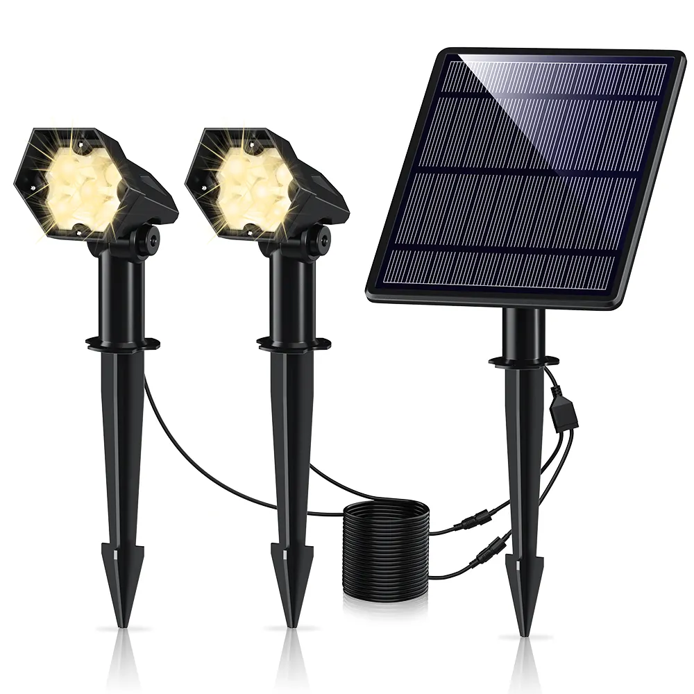 High brightness energy saving sun light flood led light outdoor solar garden spot light for backyard