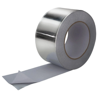 Ruban adhésif en aluminium AF40 pour conduits, 63 mm x 45 m, auto-adhésif, imperméable, résistant à la chaleur, ignifuge, pour fabricant de systèmes HVAC