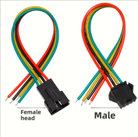 Connecteur de raccordement SM2.54mm noir en ABS, borne de connexion mâle-femelle en cuivre pur, rectangulaire, 3A 12V