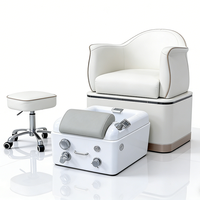 Fauteuil de pédicure moderne de luxe pour salon de beauté, sans plomberie, avec pompe à jet, pour soins des pieds et équipement de spa