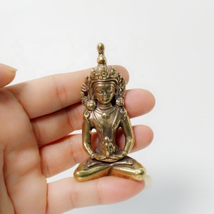 Meilleure vente népalais antique artisanat Guanyin statue statue de bouddha maison voiture ornements bronze statut bouddha - Product Image 5
