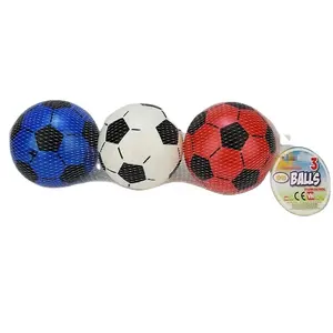Mainan Bola Sepak Bola Plastik Tiup, Mainan Anak Mini PVC, Sepak Bola Olahraga Tiup Ukuran 5 Inci
