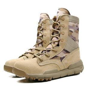 Botas de Combate TSB20 Color Marrón Oscuro, Ligeras, para Entrenamiento de Infantería, para Desierto, con Suela de Goma + EVA, Transpirables - Product Image 2