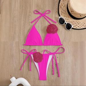 Nuevo bikini transfronterizo de estilo europeo y americano, estampado multicolor, sexy, de dos piezas, para la playa. - Product Image 2