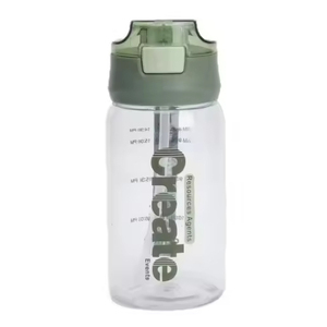 Gourde à paille pour enfants, anti-fuite, portable, écologique, en plastique, pour étudiants, bouteille de fitness universelle, motif dessin animé - Product Image 6