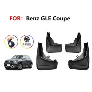 แผ่นกันโคลนสำหรับรถยนต์ Mercedes-Benz GLE Coupe ปี 2021-2024 ทำจากพลาสติกสีดำ ป้องกันยางและล้อ - Product Image 5