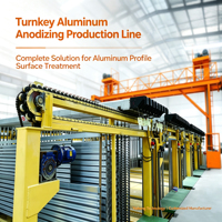 Ligne de traitement de surface des profilés en aluminium, usine de production automatique d'anodisation