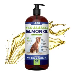 Pet Liquid Food Supplement with Wild Alaskan Salmon Oil for dog to support joint brain and immune system