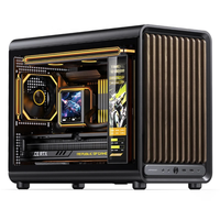 2026 New JONSBO D33 WOOD Black MATX Case Wooden Computer Case Compact Mid Tower Gaming Desktop PC Chassis