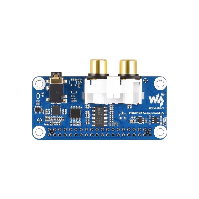 PCM5122 HIFI I2S DAC Audio Board, Raspberry Pi 40PIN GPIO Header, Stereo Encoding / Decoding, High-quality Audio Playback