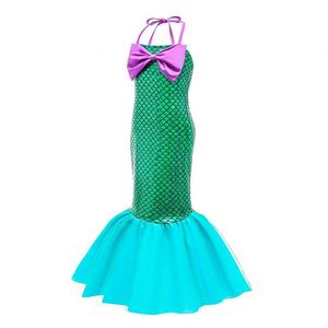 ชุดแต่งกายนางเงือกสำหรับเด็กผู้หญิงชุดคอสเพลย์เจ้าหญิงแอเรียลปาร์ตี้แฟนซี DGHC-028 <span class=keywords><strong>2023</strong></span> - Product Image 5