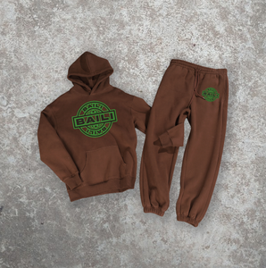 Men Custom Casual Print Heavyweight Oversized Pullover Hoodie Autumn Tracksuits High Quality Two Piece Baggy Sweatpants Hoodie - Product Image 5