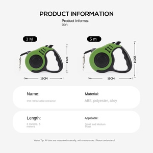 Correa para Perro con Logotipo Personalizado, Acolchada, de Nailon y Plástico, con Cintas Decorativas, Mango Antideslizante para Pasear, Entrenar y Controlar - Product Image 2