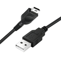 Câble de chargeur USB 1,2 m (3,9 pieds) avec gaine en PVC pour console Nintendo Game Boy Micro