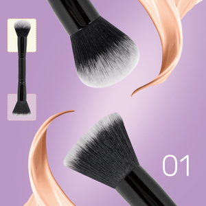 Kuas rias <span class=keywords><strong>Foundation</strong></span> kuas rias wajah ujung ganda Premium UNTUK kuas pencampur bedak krim cair pengilap - Product Image 3