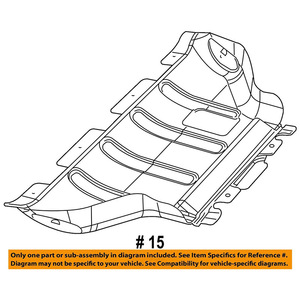 แผ่นกันกระแทกใต้ท้องเครื่องยนต์ 55079191AD สำหรับ Jeep Grand Cherokee Dodge Durango WK WD วัสดุพลาสติก - Product Image 5