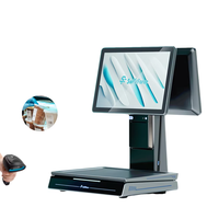 Caisse enregistreuse POS à balance intégrée AI de haute précision avec impression d'étiquettes de code-barres de pesage Balance POS de supermarché