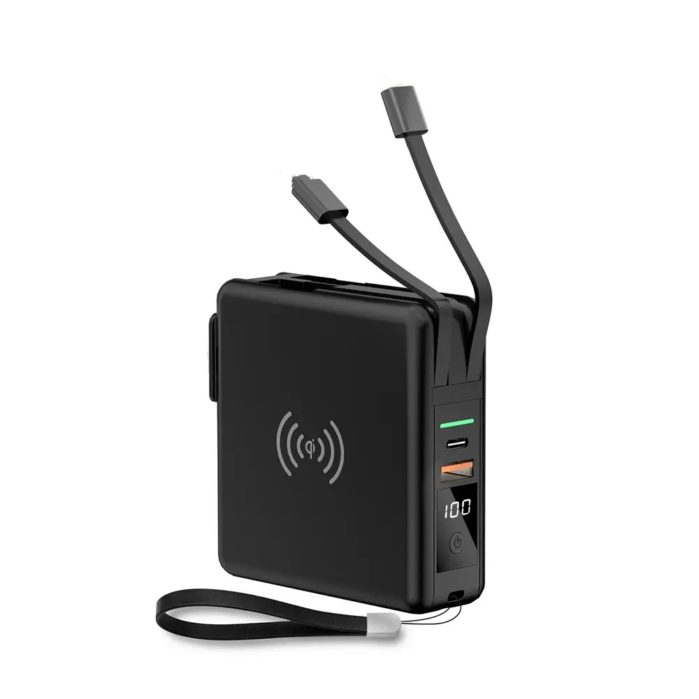 Carregadores de parede portáteis para viagem, produtos mais vendidos, 2024 PD20W, banco de potência 5 em 1, super carregador para viagem, plugue adaptador americano 10000mah