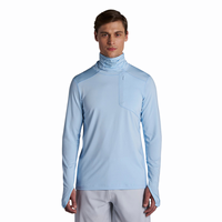 Sweat à capuche de pêche pour homme UPF 50 ventilé avec cache-visage intégré, protection solaire, tissu Aqua Juno extensible dans les 4 sens, OEM/ODM
