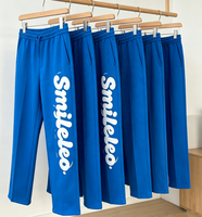 Pantalones Deportivos de Algodón French Terry para Hombre, con Estampado Puff y Logotipo Personalizado