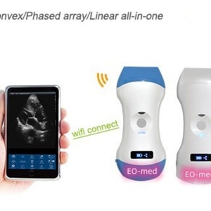 เครื่องสแกนอัลตราซาวนด์ไร้สายแบบพกพา 3 in 1 ชนิดหัวตรวจแบบ Linear/Convex/Phased Array พร้อมระบบ Color Doppler - Product Image 4