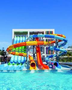 2025 tùy chỉnh tương tác công viên nước chơi hệ thống lớn ngoài trời vui chơi giải trí thiết bị đa cấp PE & kim loại Slide sử dụng thương mại - Product Image 3