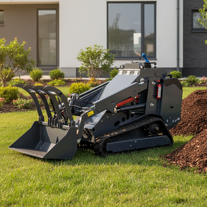 Kubota 25Hp Engine Powered V750 Mini <strong>Skid</strong> Diesel Loader With <strong>Skid</strong> <strong>Steer</strong> Loader Attachment - Product Image 5