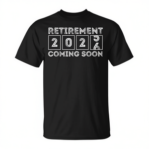 T-shirt unisexe pour adultes, col rond, manches courtes, vêtements promotionnels, Retirement 2026 Coming Soon - Product Image 2
