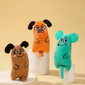 Jouet à mâcher en peluche pour animaux de compagnie Kinghon KH-31524, adorable souris de simulation animale de dessin animé, jouet interactif pour chat, accessoires à herbe à chat - Product Image 2