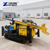 Foreuse hydraulique 200 m avec système haute pression pour forage profond