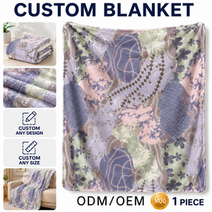 <span class=keywords><strong>Couverture</strong></span> en flanelle douce imprimée style Coquette Pastel, idéale pour chambre, canapé, dortoir, cadeau, décoration intérieure - Vente en gros OEM/ODM - Product Image 1